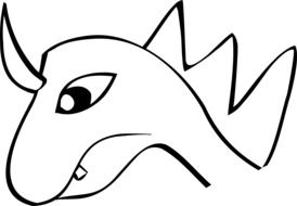 angry Dragon drawing