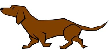 painted brown dachshund