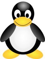 Linux Penguin Animal vector icon