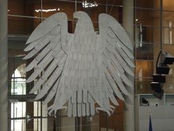 Federal Eagle, symbol on wall, germany, berlin, bundestag