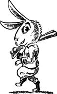 drawn hunting rabbit