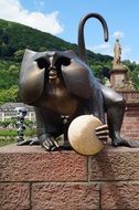 bronze monkey statue