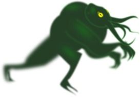Picture of green kraken alien