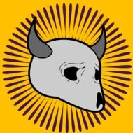 Bull skull clipart