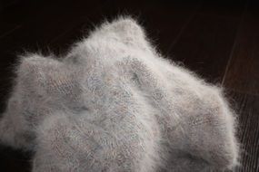 fluffy angora wool
