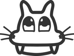 funny cat head pattern