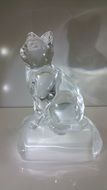 crystal figure of a cat