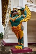 bright budis statue of an eagle
