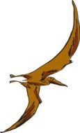 painted brown pterodactyl