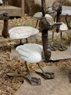 metal ducks for garden decorations