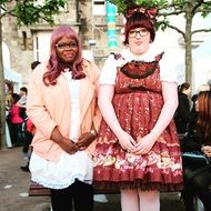 girls in costumes in japan