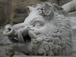 Picture of stone Boar Statue