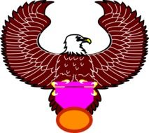 graphic image of a eagle with awards