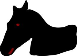 clipart of the horse silhouette