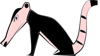 drawing of an anteater