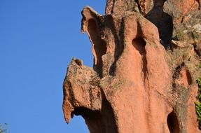 Rock Erosion scene in summer