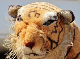 plush toy angry tiger