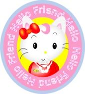 sweet animated cat