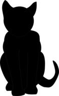 Cat Silhouette Pet drawing