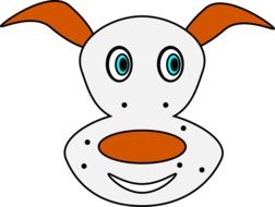 Happy Dog as a drawing