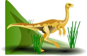 graphic image of a prehistoric dinosaur