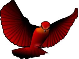 clipart of the red bird