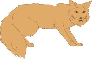 Clipart of red fox