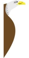 bald eagle head drawing, border, icon