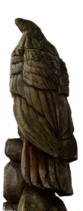 bird carved out of wood