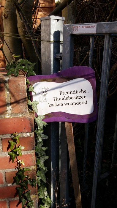 sign on the fence
