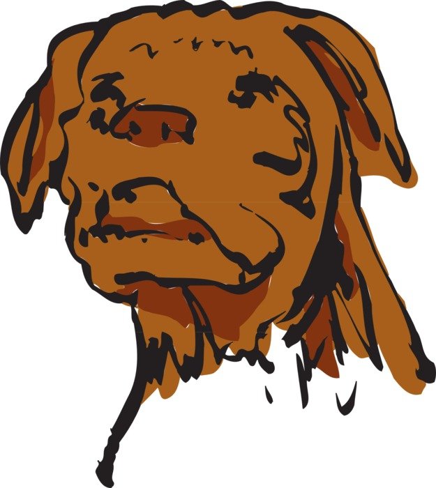 Face Dog drawing