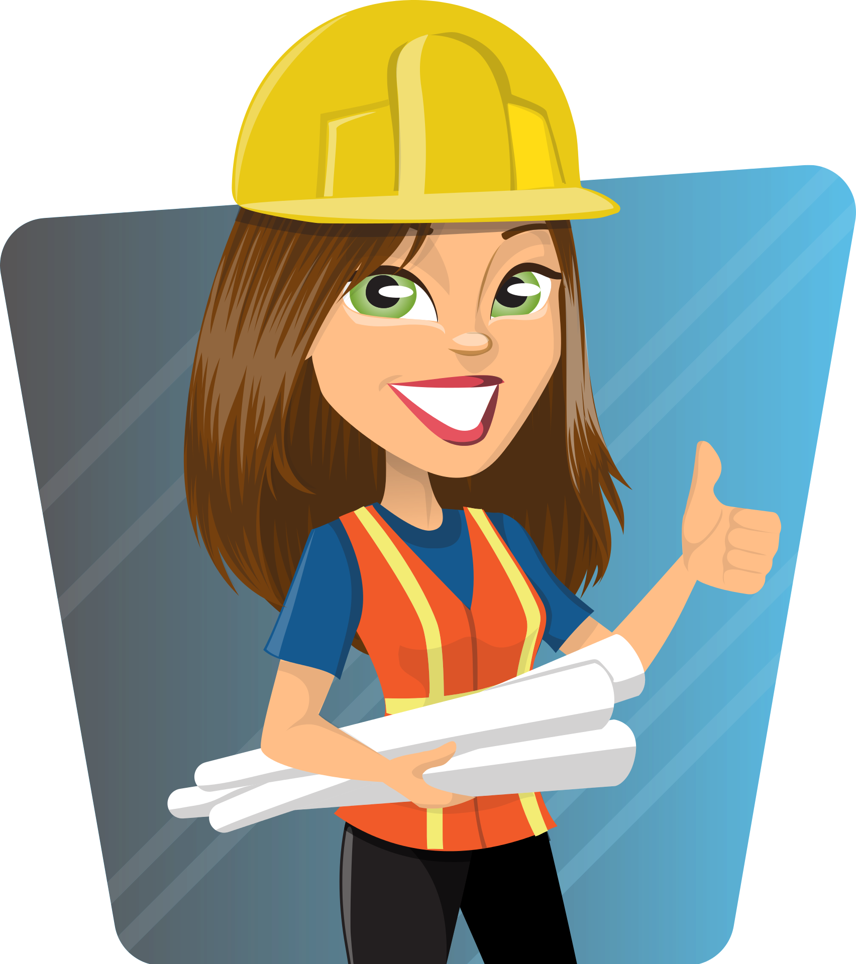 Female-engineer as a colorful picture free image download