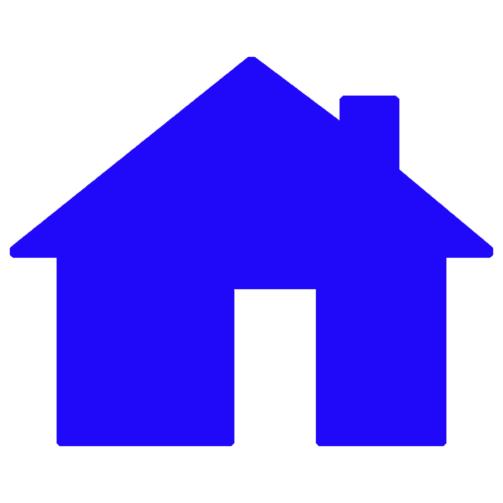 Beautiful Blue Home Drawing Free Image Download