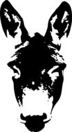 Donkey Face drawing