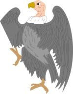graphic image of a gray eagle