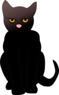 Cat Black drawing