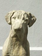 stone dog statue