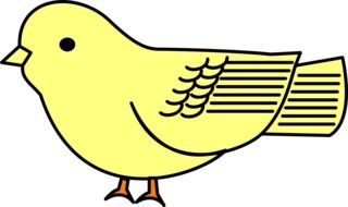 Yellow Baby Bird, drawing