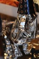 silver dog figurine