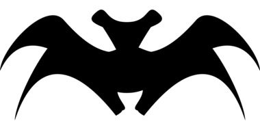 black silhouette of a vampire