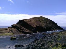 rocks on the shore of the island of Sao Miguel