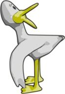funny cartoon duck