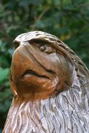 Holzfigur Bird Head made from Wood