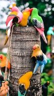 Ceramic colorful Birds