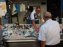 fish market in provence