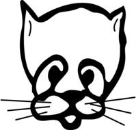 Cat Face Sad drawing