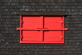closed window in the house