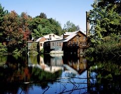 old mill near the water