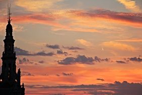 Atmospheric evening sky
