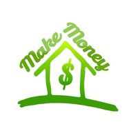 Clipart of green make Money